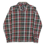 REPLAY Mens Green & Red Check Shirt M Cotton Blend Long Sleeve Casual