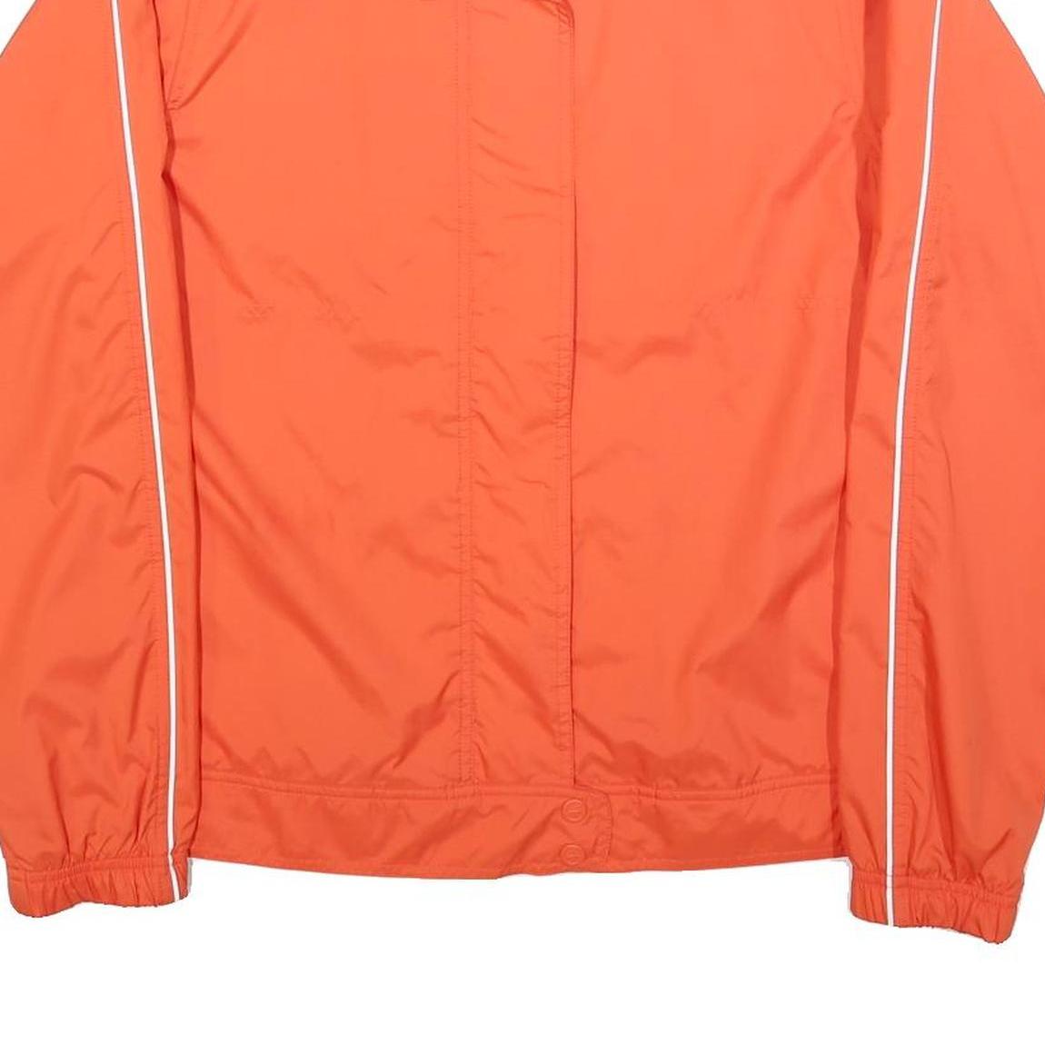 PUMA Womens Orange Polyester Blend Jacket UK 16 Zip Lightweight Sports Outerwear