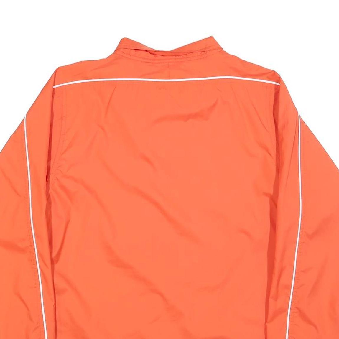 PUMA Womens Orange Polyester Blend Jacket UK 16 Zip Lightweight Sports Outerwear