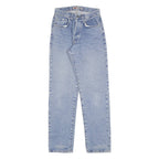 TEDDYS Mens Blue Regular Straight Denim Cotton Light W28 L33 Button Closure