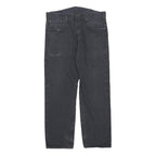 LEVI'S Mens Cotton Blend Black Regular Fit Straight Leg Trousers W34 L28 Button