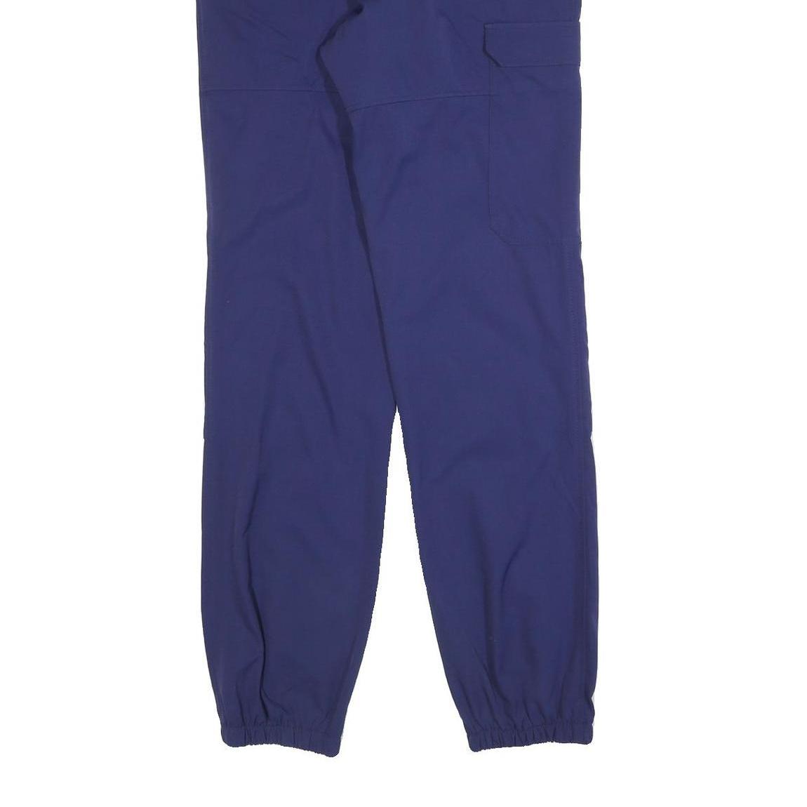 MAMMUT Womens Polyester Blue Regular Tapered Trousers W26 L34 Outdoor Casual Zip