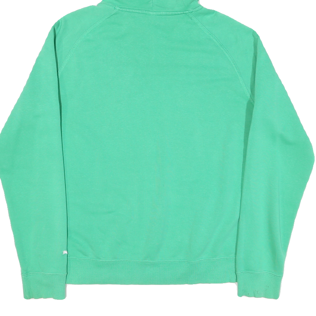 PUMA Mens Green Hoodie S Cotton Blend Pullover Drawstring Hooded Sweatshirt