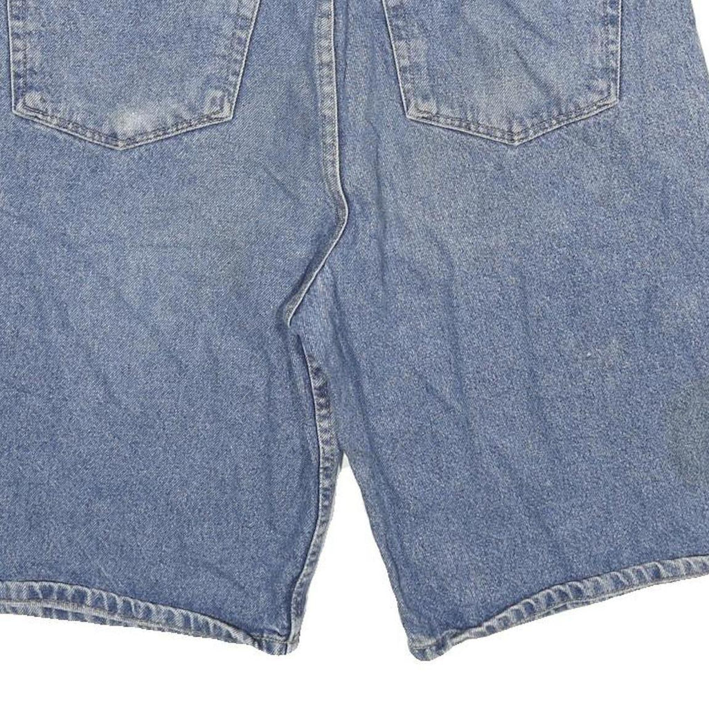 Arizona Mens Denim Blue Relaxed Fit Shorts 2XL W36 Cotton Blend Casual