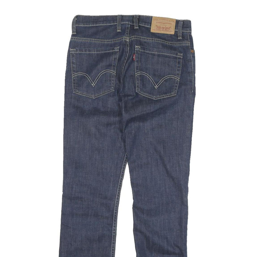 LEVI'S Mens Slim Blue Denim Raw Jeans W31 L32 Classic Zip Closure