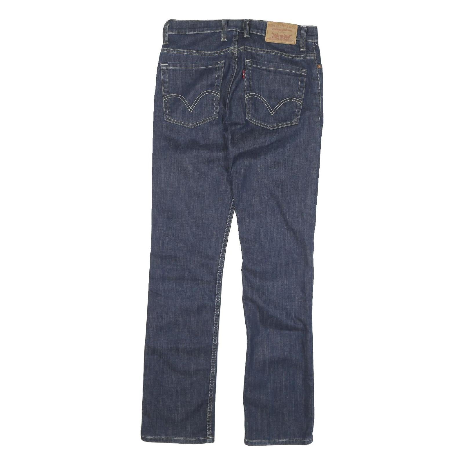 LEVI'S Mens Slim Blue Denim Raw Jeans W31 L32 Classic Zip Closure