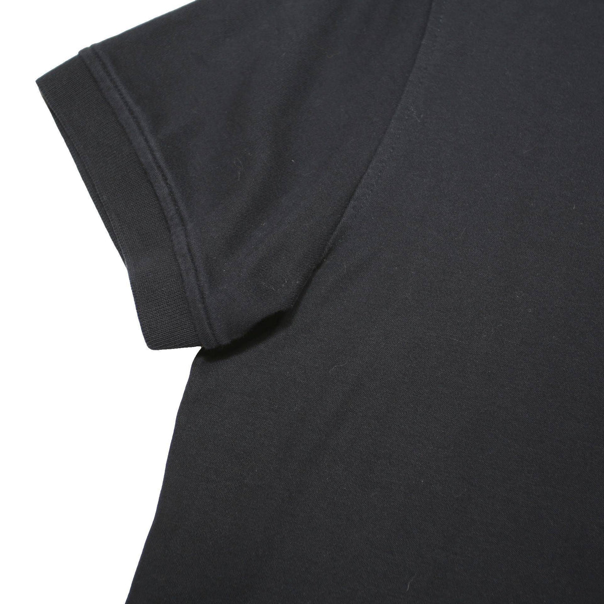 TOMMY HILFIGER Mens Black Short Sleeve Plain Polo Shirt L Cotton Blend Casual