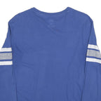 MAJESTIC Mens Blue Indianapolis Colts T-Shirt S Long Sleeve Crew Neck Football