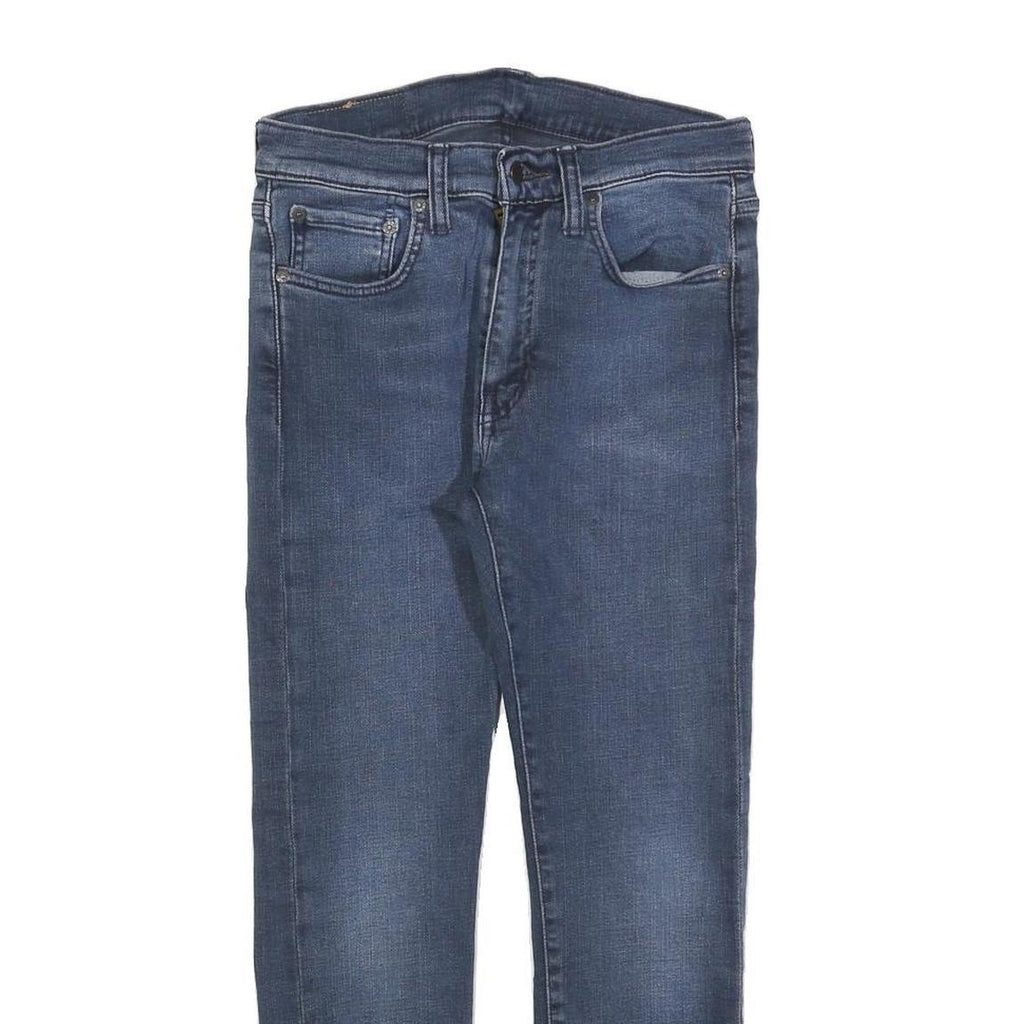 LEVI'S 519 Mens Slim Blue Denim Medium W30 L25 Zip Cotton Blend Jeans