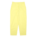 Yellow Womens Relaxed Leg Trousers Cotton Blend Zip W29 L27 Casual Summer Pants