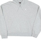 AIR JORDAN Womens Grey Pullover Hoodie S Jumpman Logo Casual Sportswear