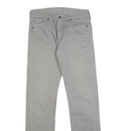 LEVI'S 513 Mens Slim Grey Cotton Blend Jeans W29 L32 Zip Closure