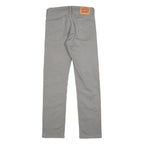 LEVI'S 513 Mens Slim Grey Cotton Blend Jeans W29 L32 Zip Closure