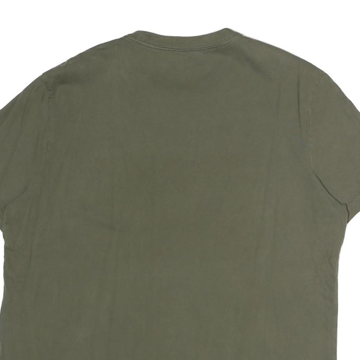 CALVIN KLEIN JEANS Mens Green Blue Graphic T-Shirt L Short Sleeve Crew Neck