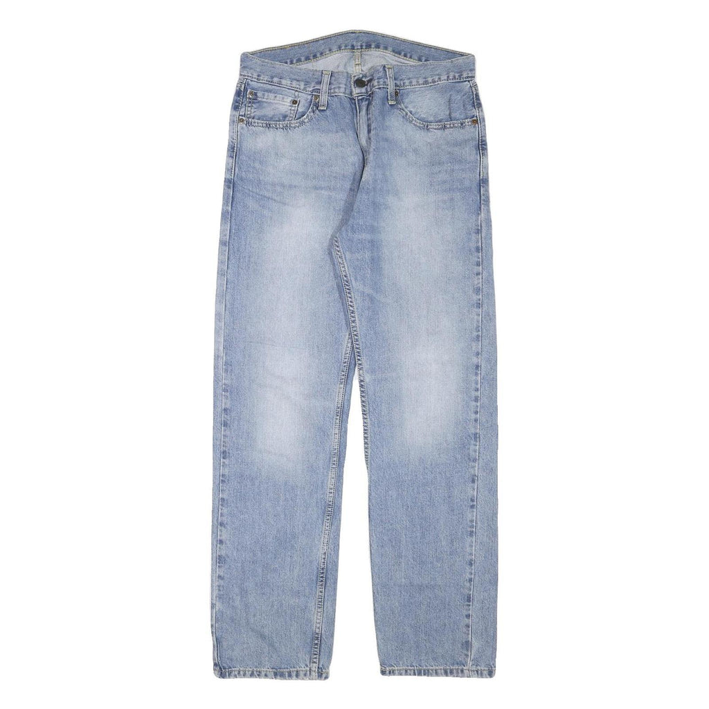 LEVI'S 505 Mens Jeans Blue Regular Straight Denim Medium W33 L32 Classic Zip