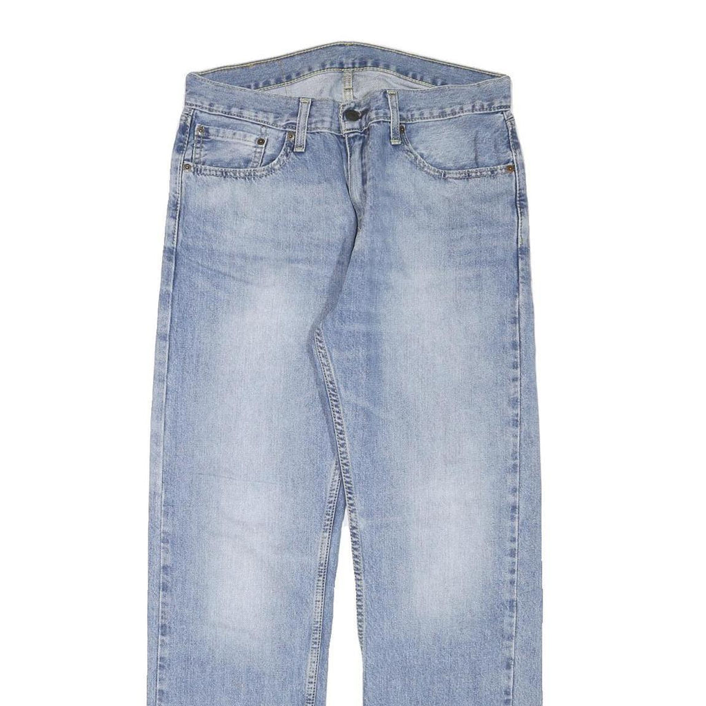 LEVI'S 505 Mens Jeans Blue Regular Straight Denim Medium W33 L32 Classic Zip