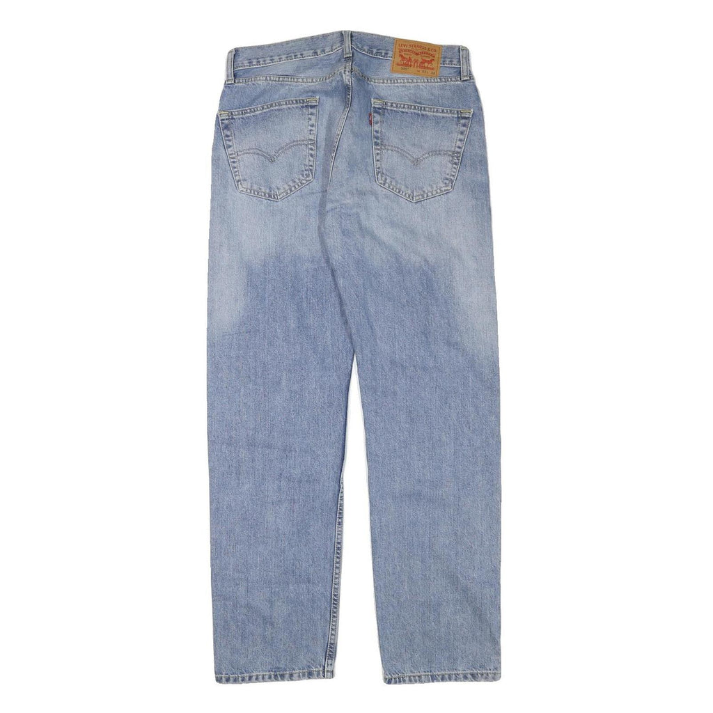 LEVI'S 505 Mens Jeans Blue Regular Straight Denim Medium W33 L32 Classic Zip
