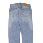 LEVI'S 505 Mens Jeans Blue Regular Straight Denim Medium W33 L32 Classic Zip