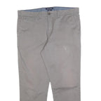 TOMMY HILFIGER Mens Cotton Blend Grey Slim Straight Trousers W36 L26 Casual