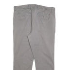 TOMMY HILFIGER Mens Cotton Blend Grey Slim Straight Trousers W36 L26 Casual