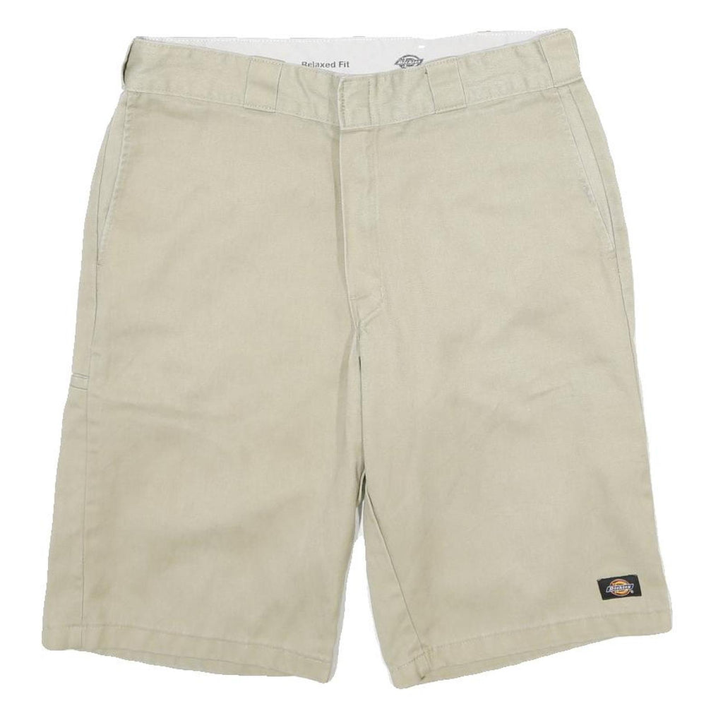DICKIES Mens Shorts Beige Casual Relaxed L W34 Workwear Durable
