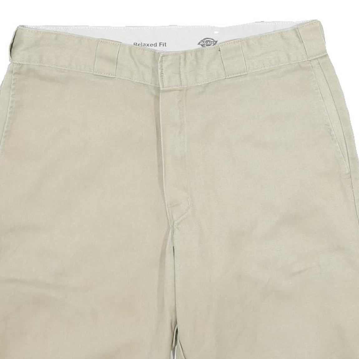 DICKIES Mens Shorts Beige Casual Relaxed L W34 Workwear Durable