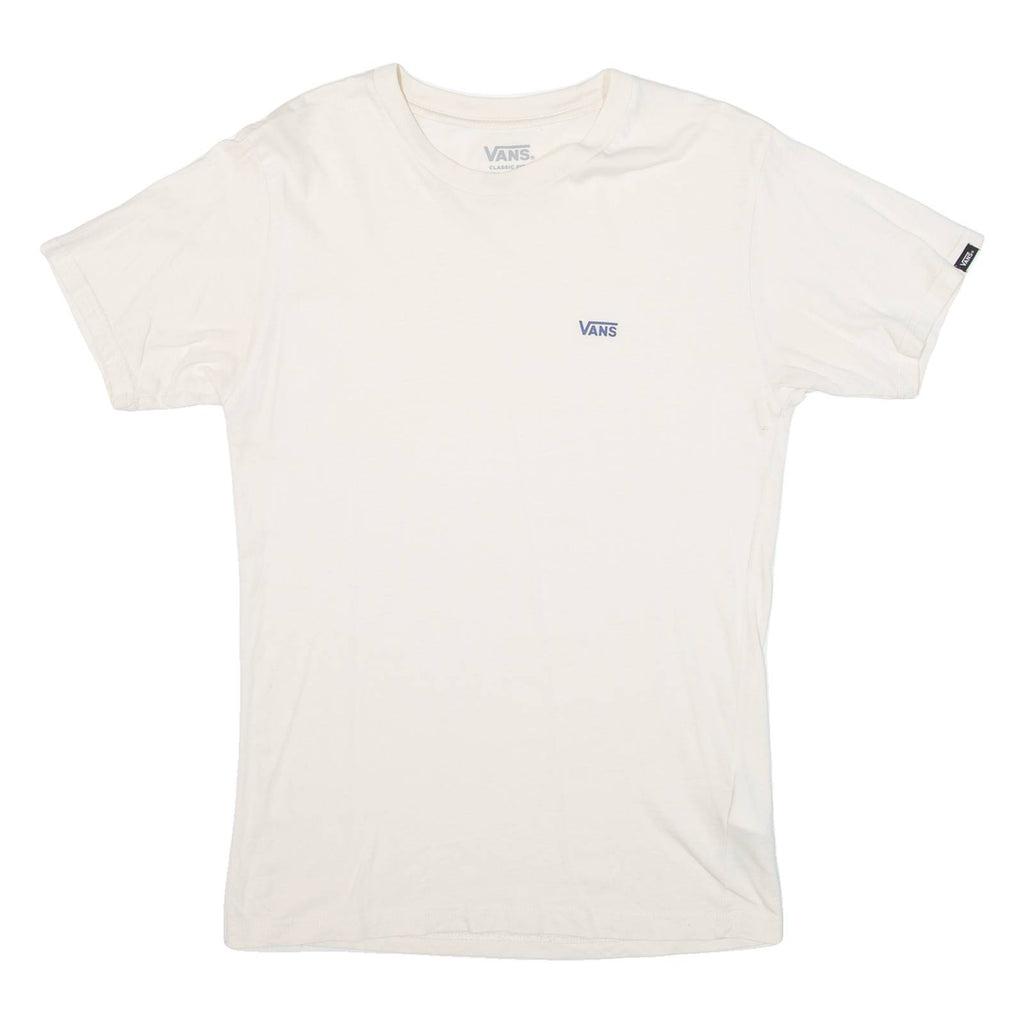 VANS Womens T-Shirt Cream S