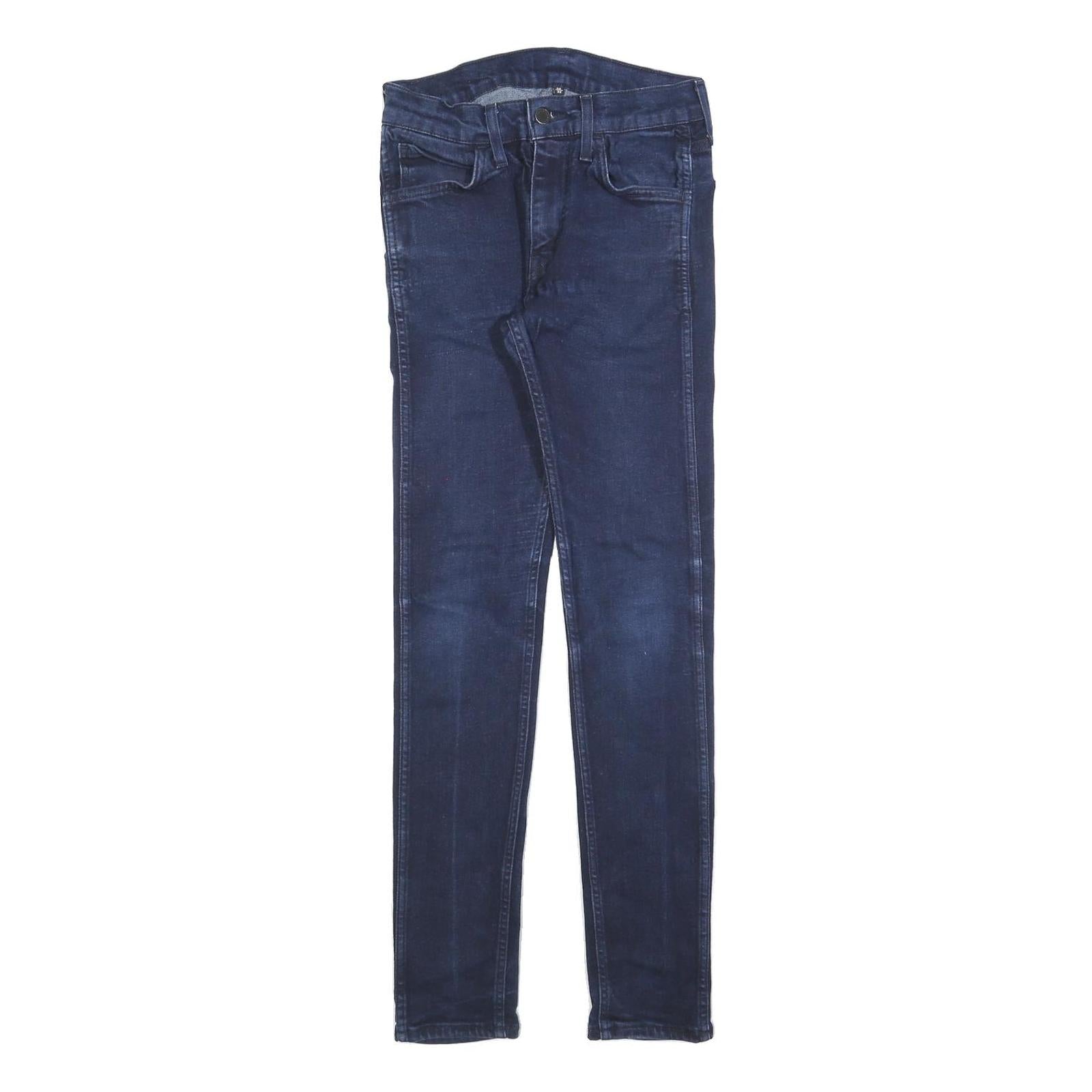 LEVI'S Womens Jeans Blue Slim Skinny Denim Medium W28 L32 Cotton Blend Zip