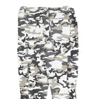 CLOCKHOUSE Mens Cotton Blend White & Grey Camouflage Regular Fit Cargo Trousers