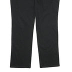 DICKIES Womens Black Relaxed Straight Trousers W40 L32 Cotton Blend Zip