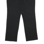 DICKIES Womens Black Relaxed Straight Trousers W40 L32 Cotton Blend Zip