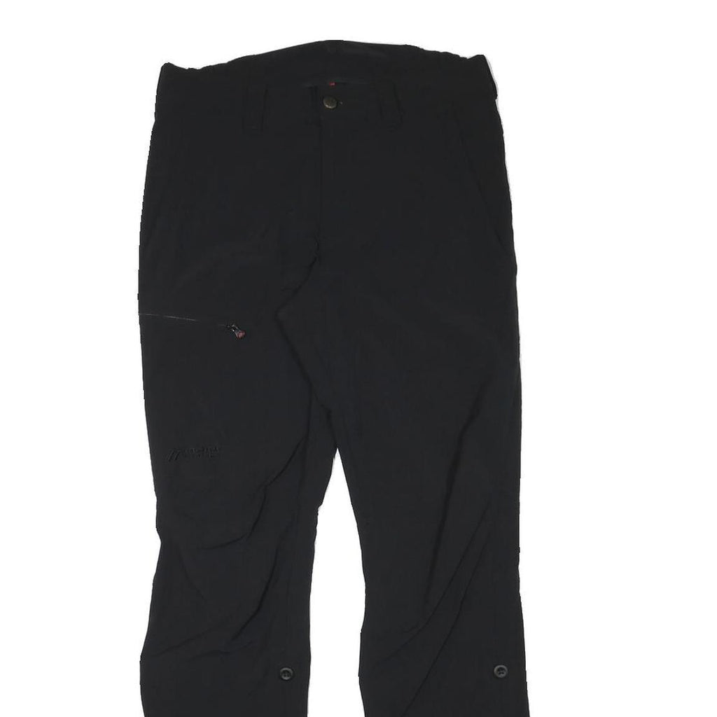 MAIER Mens Black Slim Tapered Trousers W29 L31 Outdoor Zip Closure Performance