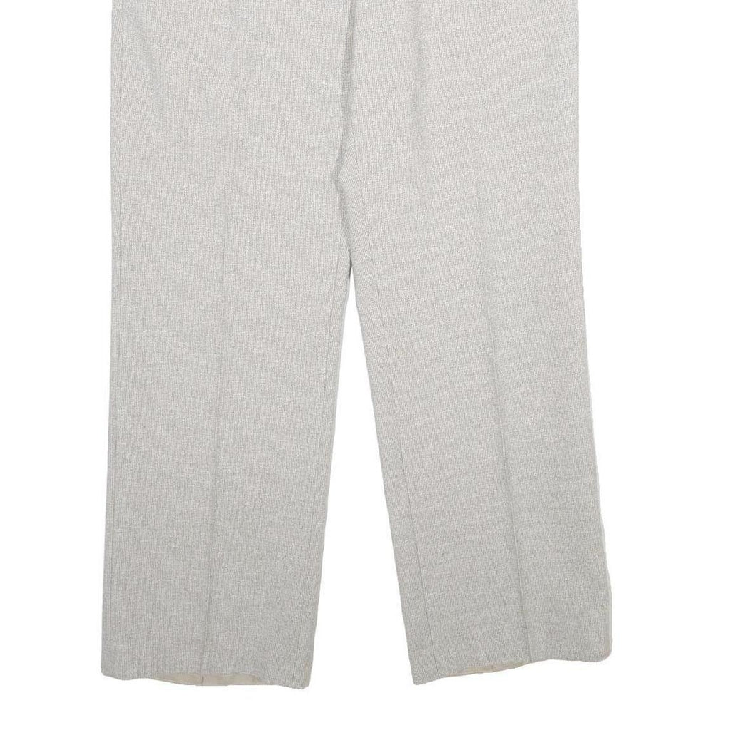 CANDA Mens Wool Blend Regular Fit Grey Trousers W32 L30 Classic Zip Fastening