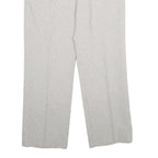 CANDA Mens Wool Blend Regular Fit Grey Trousers W32 L30 Classic Zip Fastening