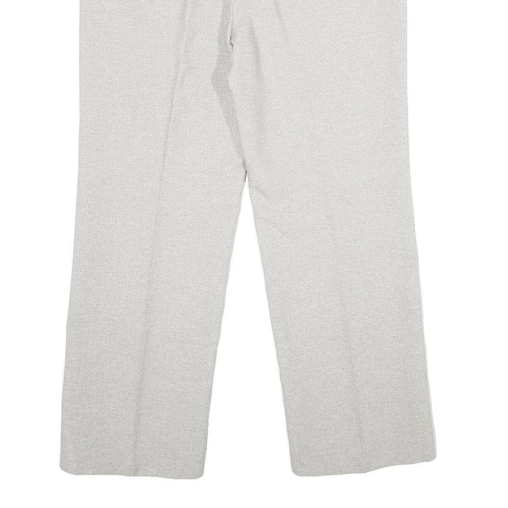 CANDA Mens Wool Blend Regular Fit Grey Trousers W32 L30 Classic Zip Fastening