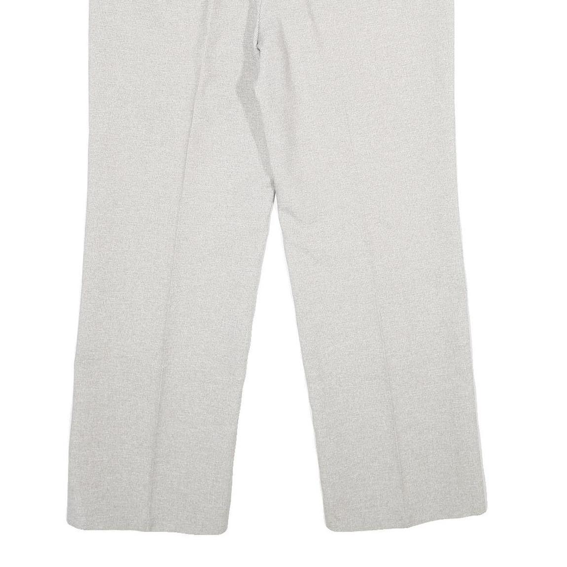 CANDA Mens Wool Blend Regular Fit Grey Trousers W32 L30 Classic Zip Fastening