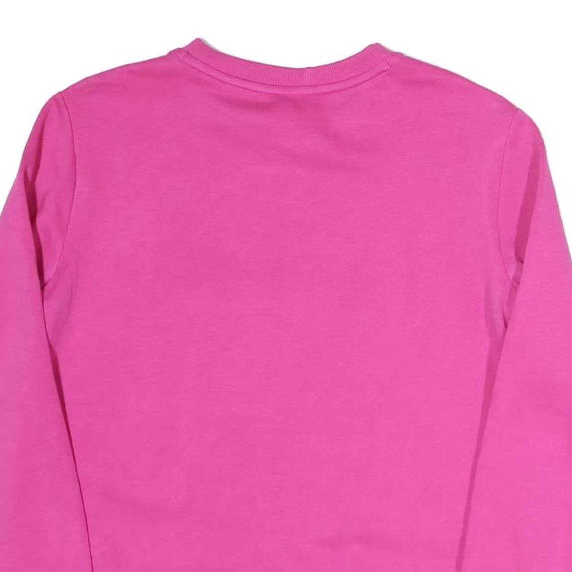 TOMMY HILFIGER Womens Pink Crew Neck XS Sweatshirt Cotton Blend Pullover
