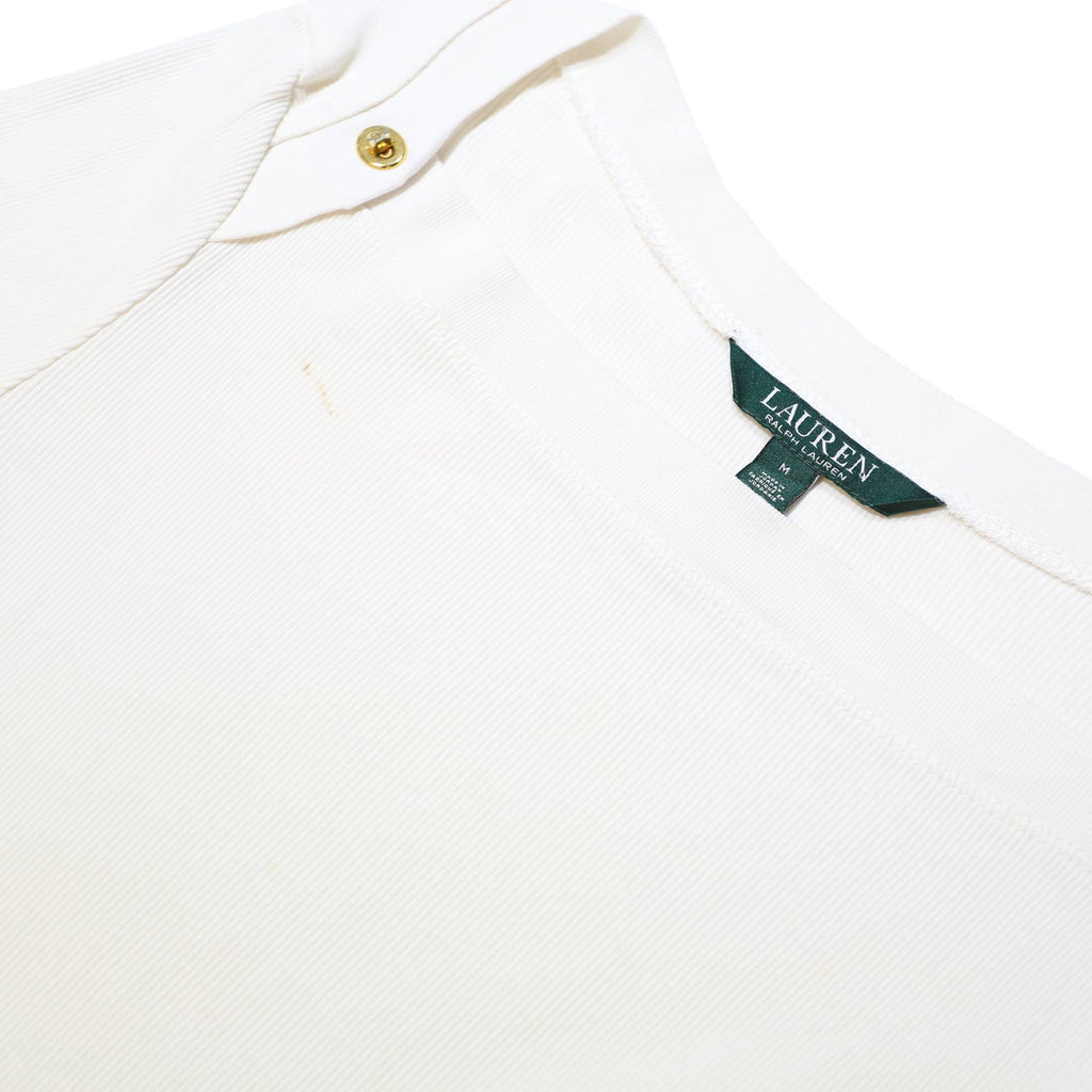 LAUREN RALPH LAUREN Womens White Basics Top 3/4 Sleeve Boat Neck Cotton M
