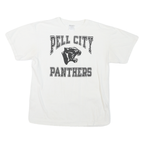 Mens White Pell City Panthers Graphic T-Shirt M Short Sleeve Crew Neck Cotton