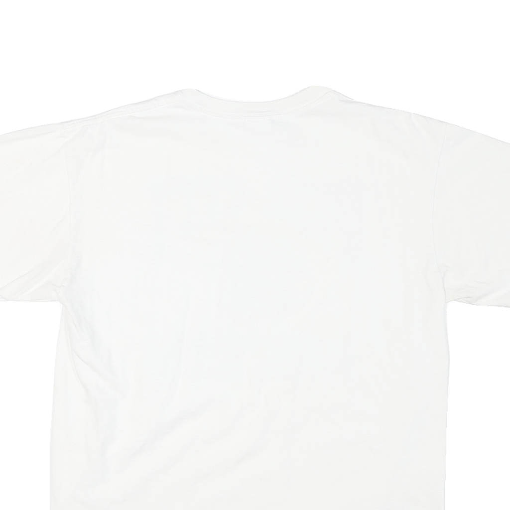 Mens White Pell City Panthers Graphic T-Shirt M Short Sleeve Crew Neck Cotton