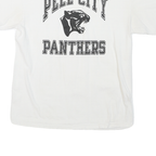 Mens White Pell City Panthers Graphic T-Shirt M Short Sleeve Crew Neck Cotton