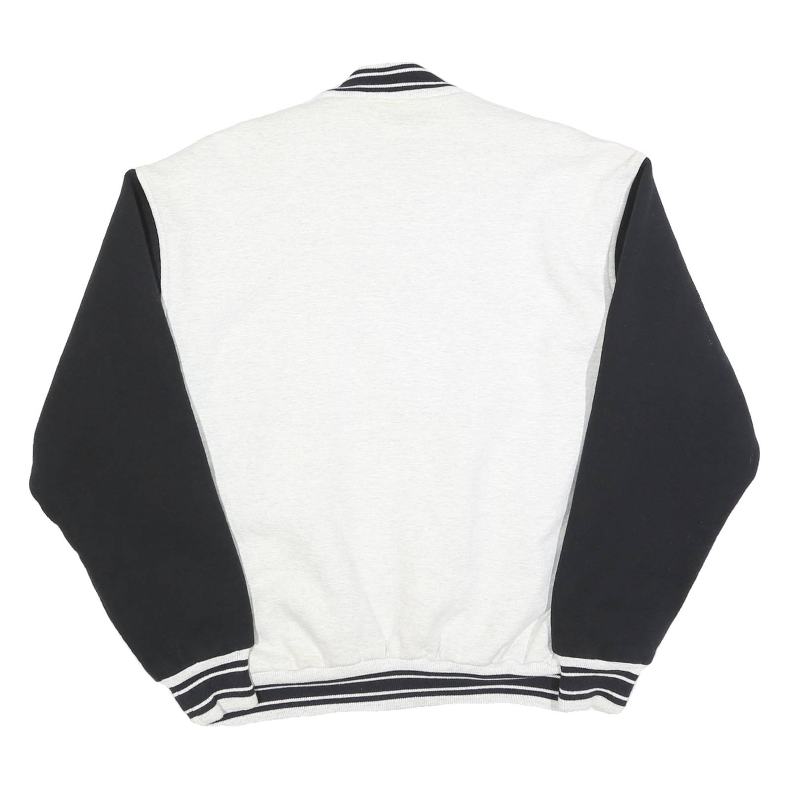 FRUIT OF THE LOOM Mens White & Black Department Of Justice Button Jacket L
