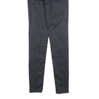 LEVI'S Womens Cotton Blend Black Slim Skinny Trousers W25 L32 Stylish Zip