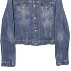 DIESEL Mens Blue Denim Jacket M Cotton Blend Classic Button Closure Stylish