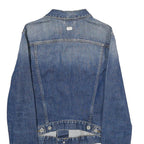 DIESEL Mens Blue Denim Jacket M Cotton Blend Classic Button Closure Stylish