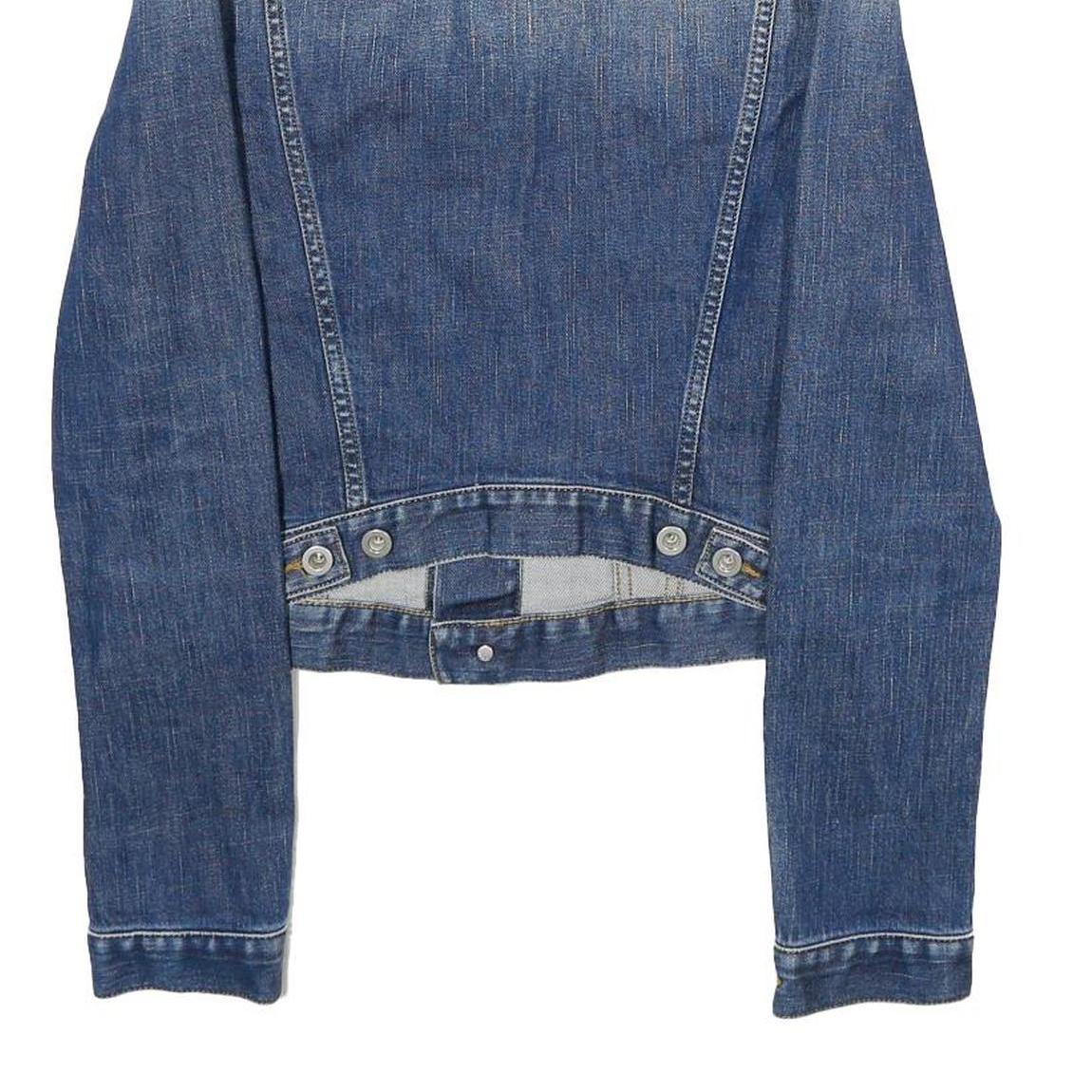 DIESEL Mens Blue Denim Jacket M Cotton Blend Classic Button Closure Stylish