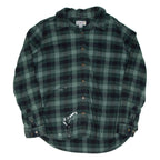 CARHARTT Womens Flannel Shirt Green Check Long Sleeve XL