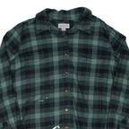 CARHARTT Womens Flannel Shirt Green Check Long Sleeve XL