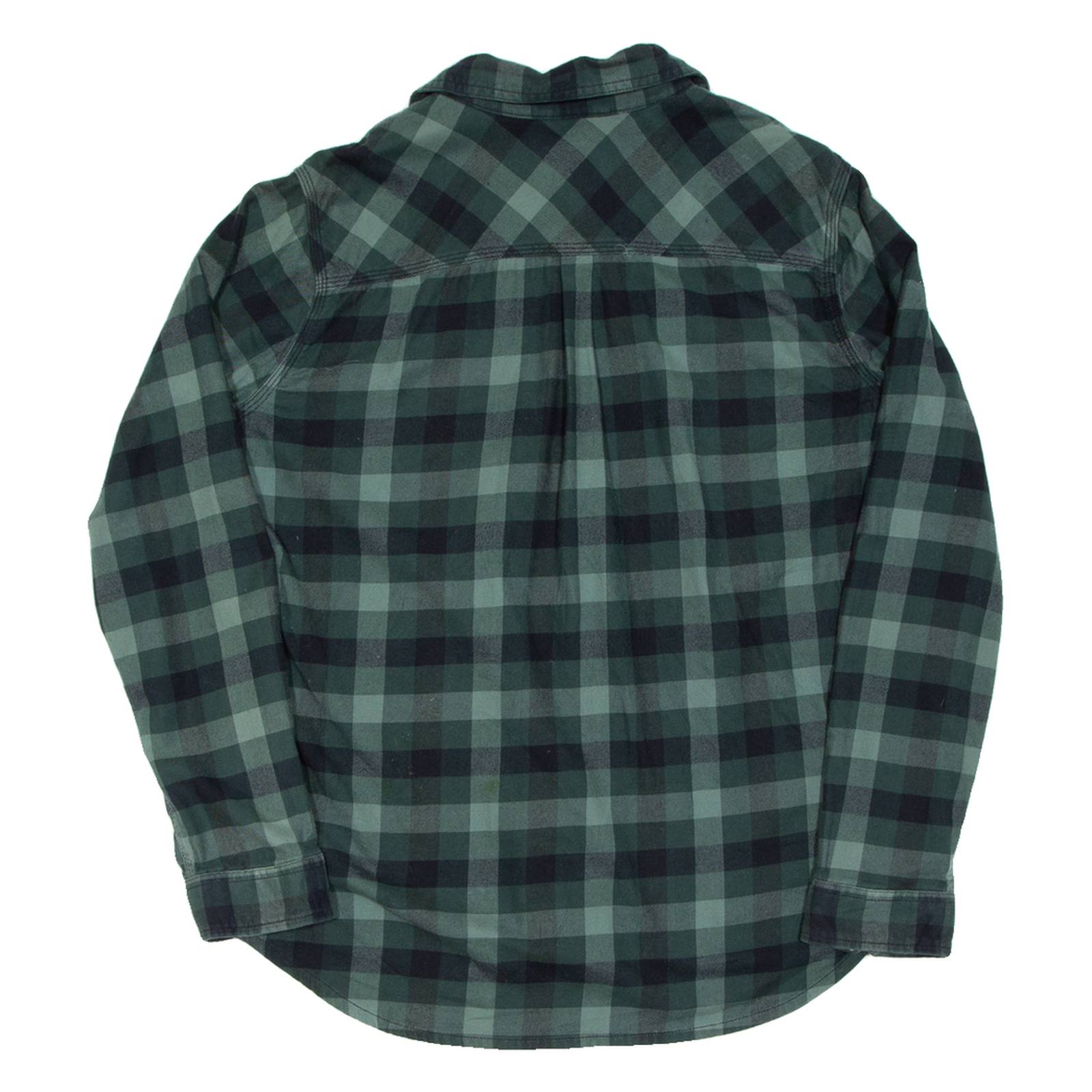 CARHARTT Womens Flannel Shirt Green Check Long Sleeve XL