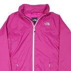 THE NORTH FACE Womens Pink Shell Jacket L Nylon Windbreaker Outdoor Zip